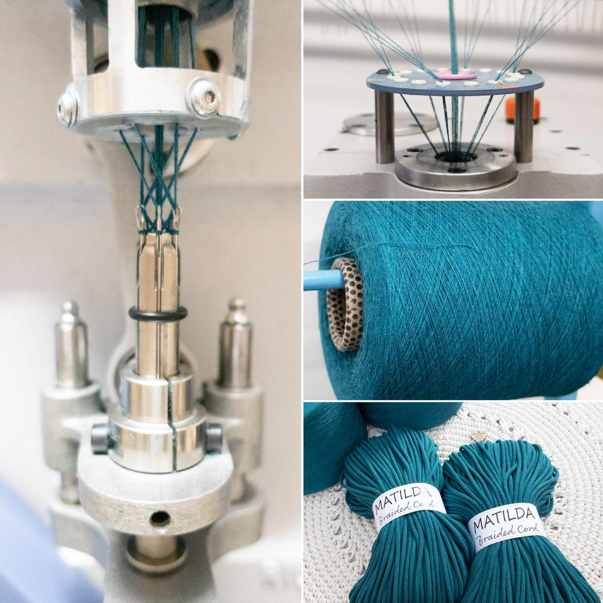 Matilda Braided Cord TEAL 5mm 100m