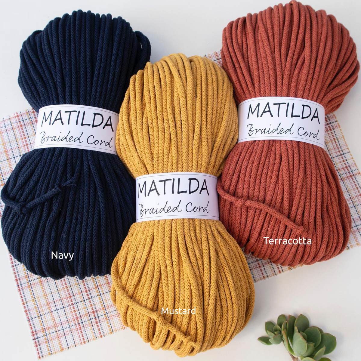 Matilda Braided Cord TERRACOTTA 5mm 100m