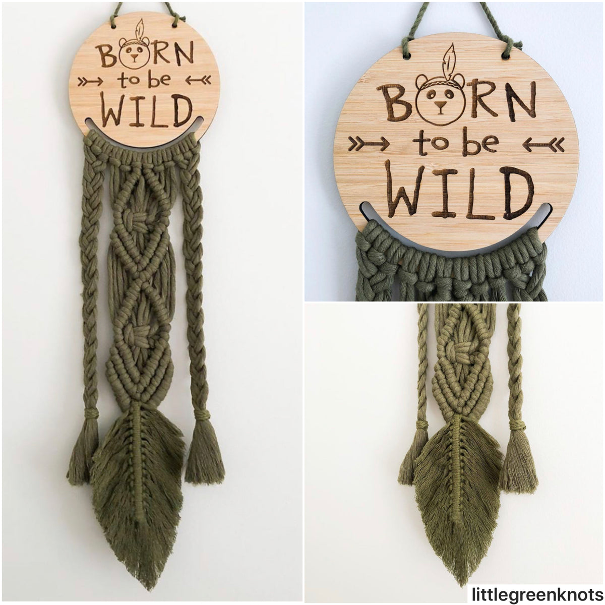 Macrame Frame BORN TO BE WILD
